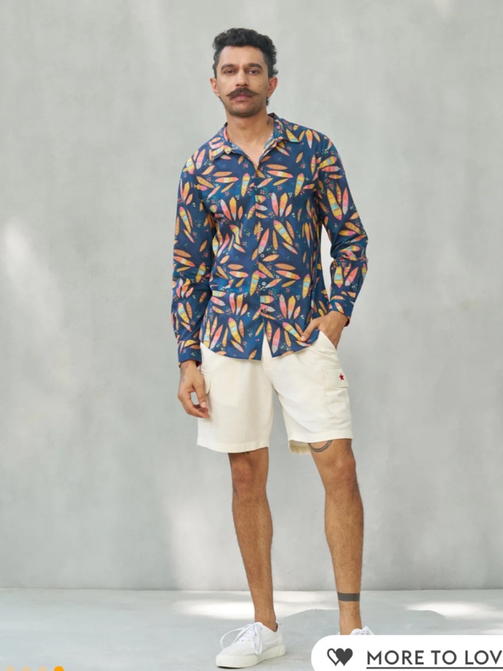 Nicobar Hakuna Button Down Shirt Multi Color Medium - Picture 5 of 12